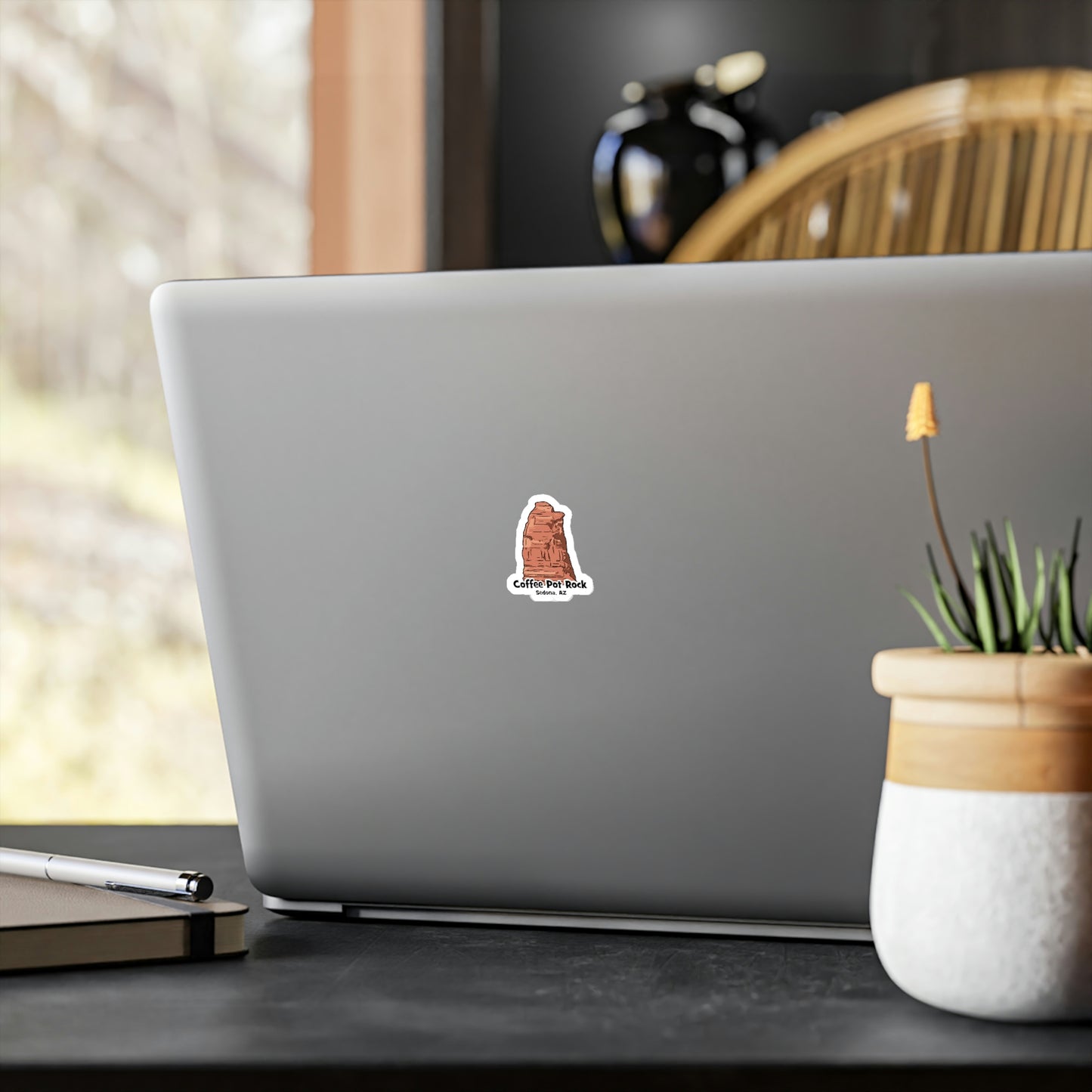 Coffee Pot Rock Die-Cut Sticker - redrockmerchco