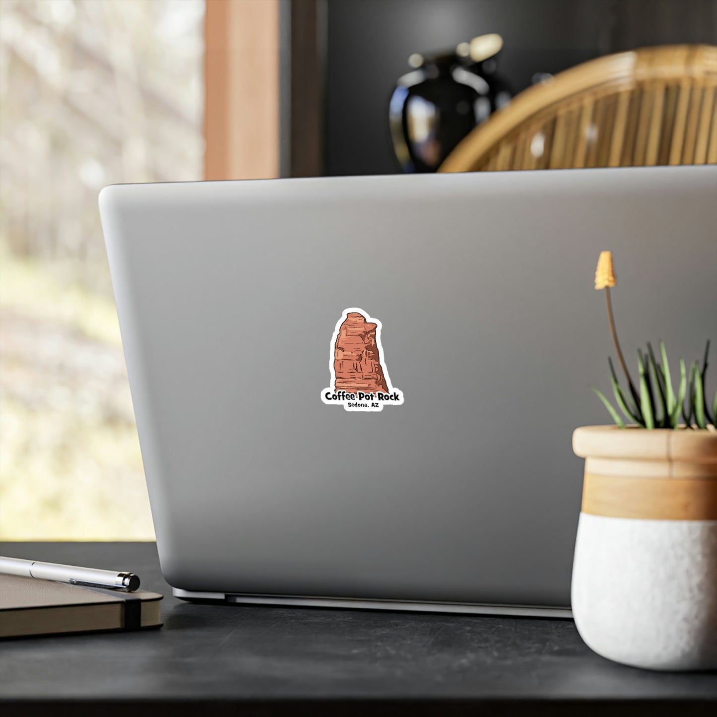 Coffee Pot Rock Die-Cut Sticker - redrockmerchco