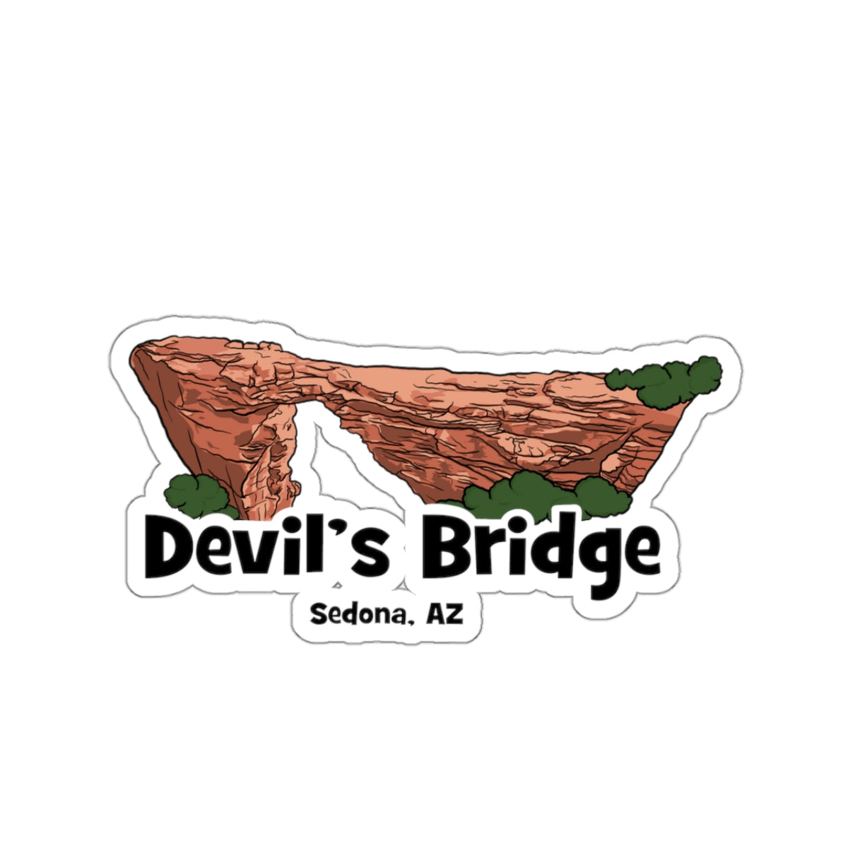 Sedona Arizona Devils Bridge Die-Cut Sticker