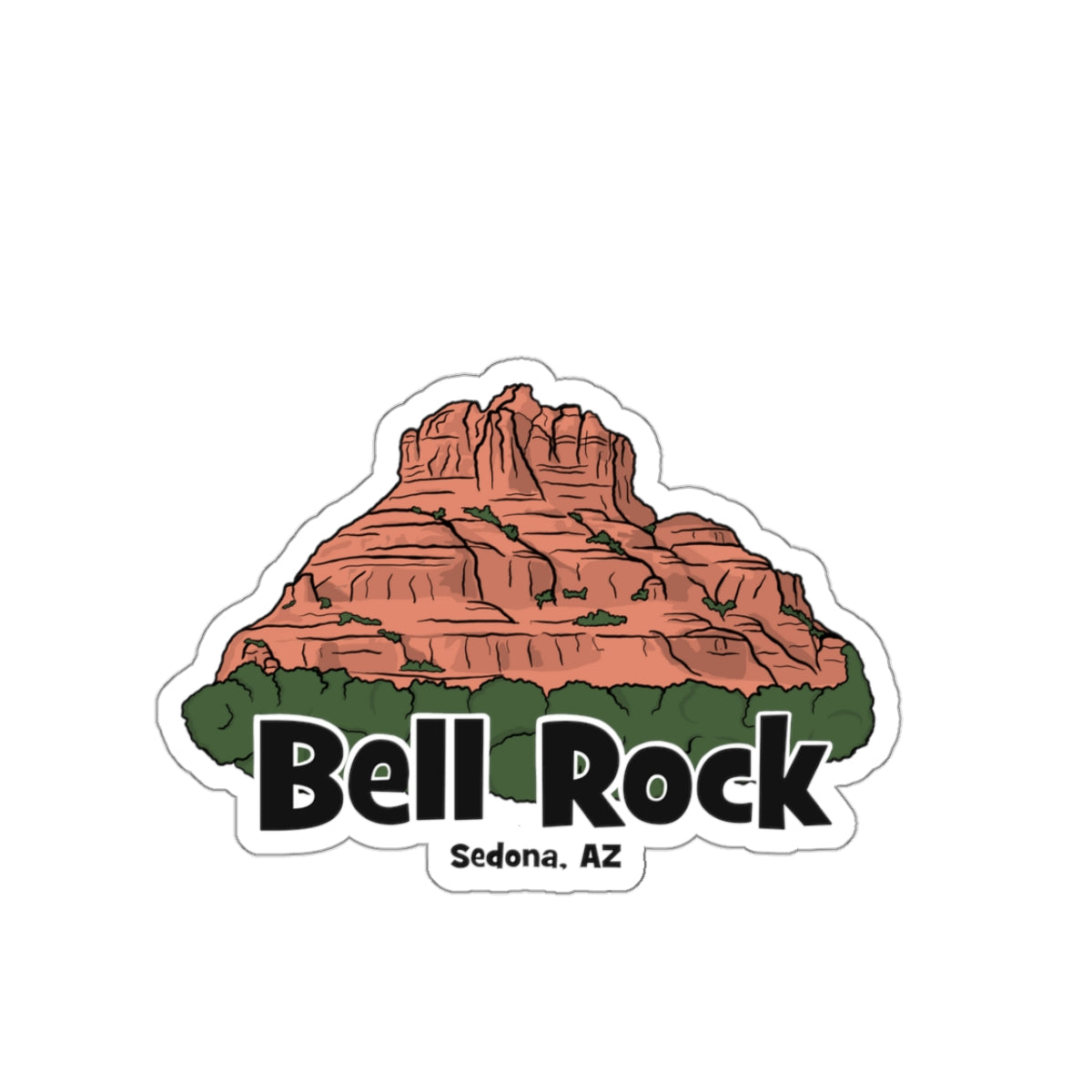 Sedona Arizona Bell Rock Sticker