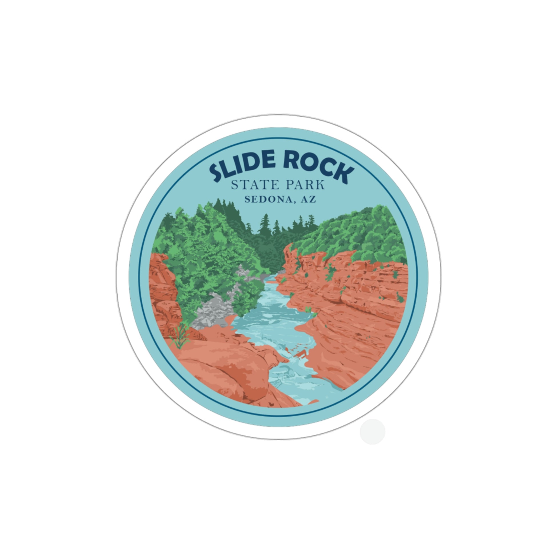 Slide Rock State Park Stickers - redrockmerchco