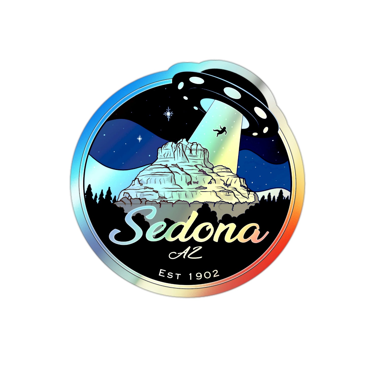 Sedona Holographic Die-cut Stickers - redrockmerchco