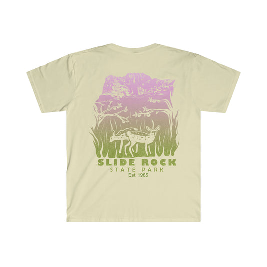 Slide Rock Gradient Soft T-Shirt - redrockmerchco