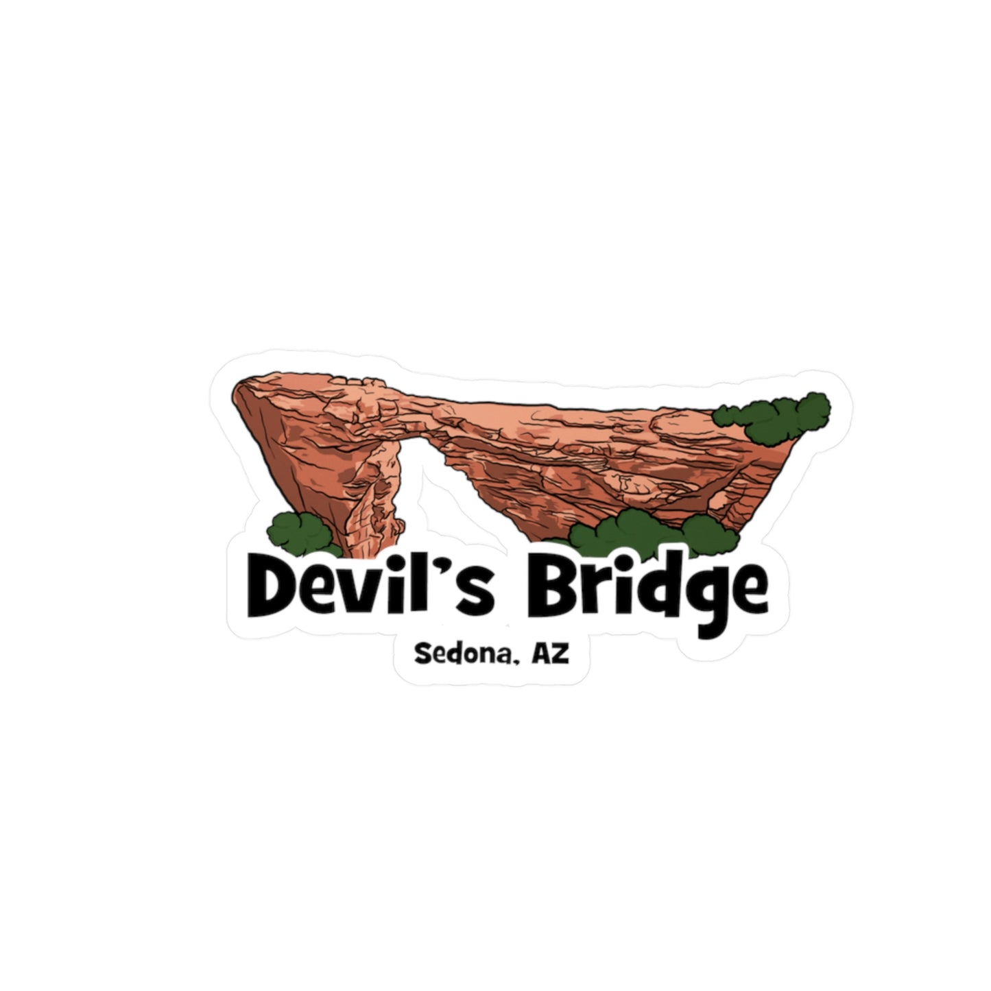 Devils Bridge Die-Cut Stickers - redrockmerchco