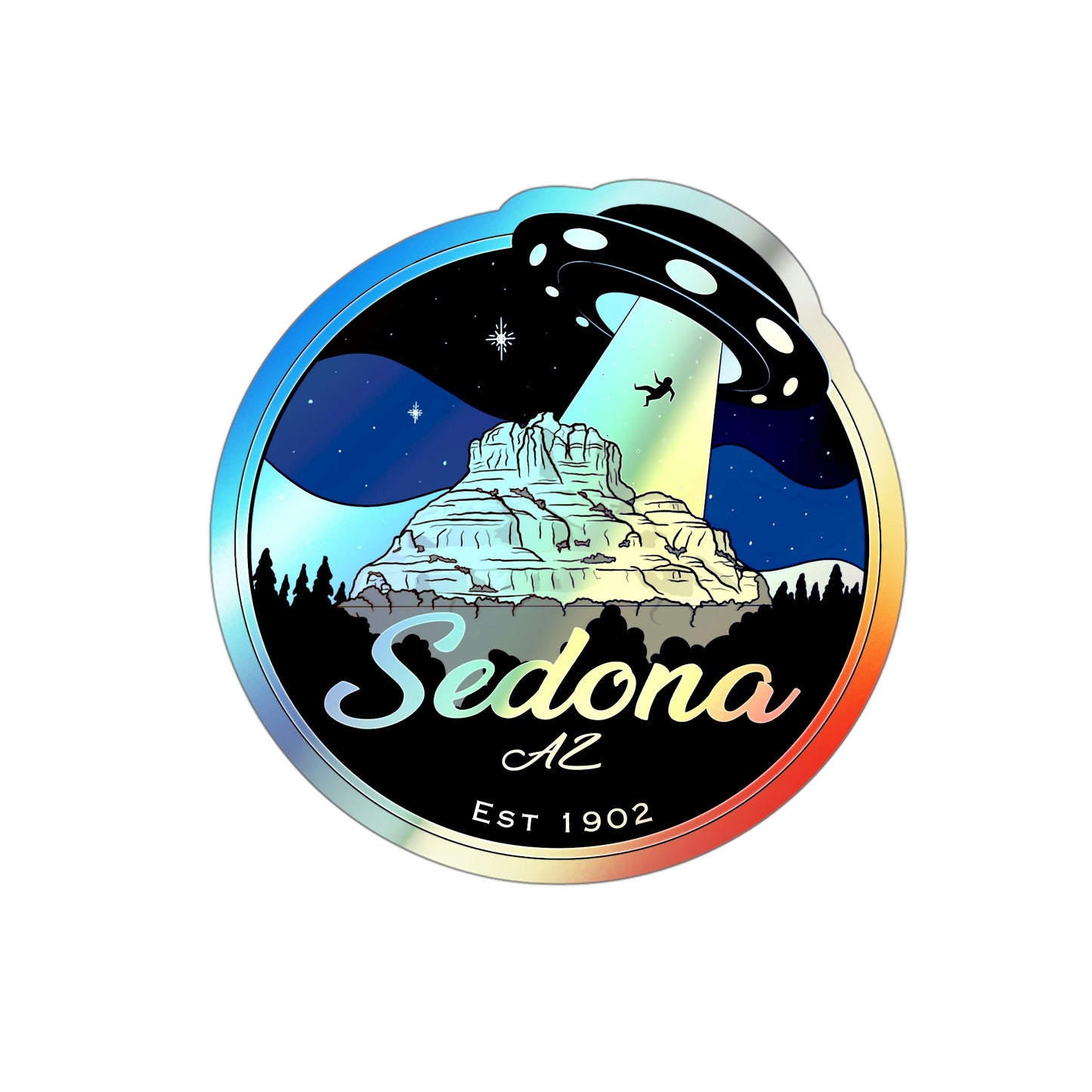 Sedona Holographic Die-cut Stickers - redrockmerchco
